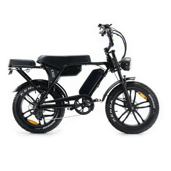 OUXI C80 MAX Fatbike | Zwart | Dubbele Accu | 120 km actieradius