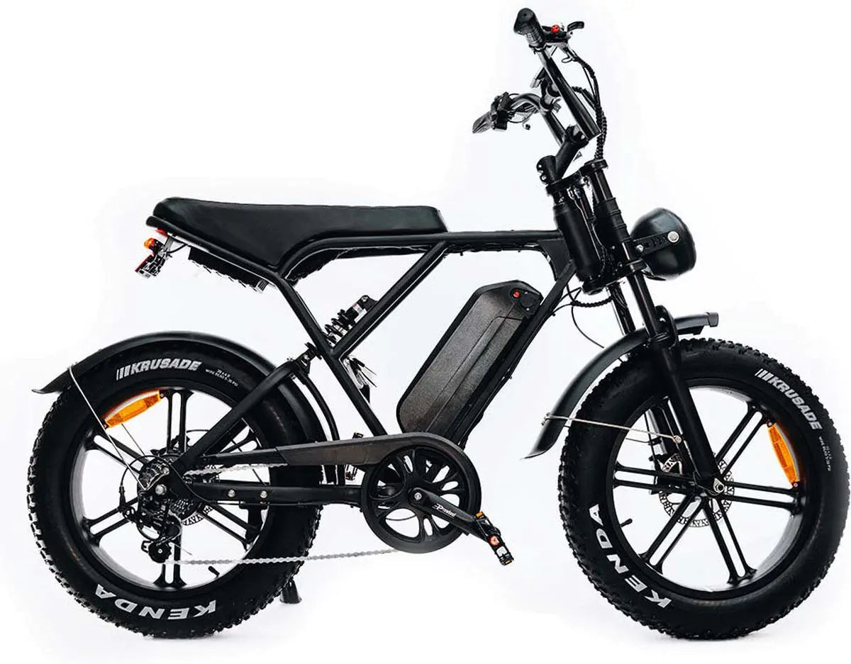 Ouxi H9 Fatbike | Hydraulische remmen | Zwart | 250W