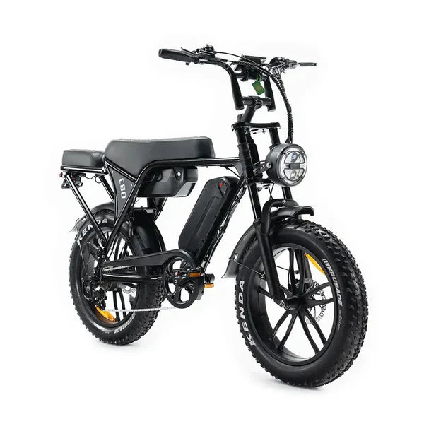 OUXI C80 MAX Fatbike | Zwart | Dubbele Accu | 120 km actieradius