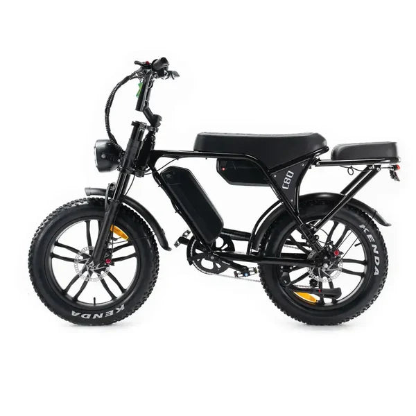 OUXI C80 MAX Fatbike | Zwart | Dubbele Accu | 120 km actieradius