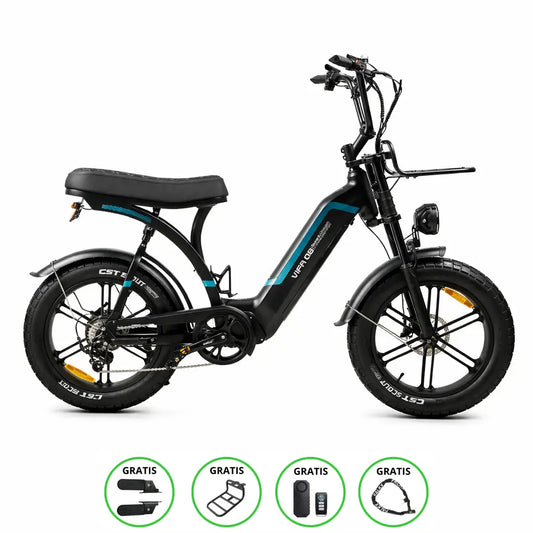 OUXI Q8 | Zwart | 250W | Elektrische fatbike